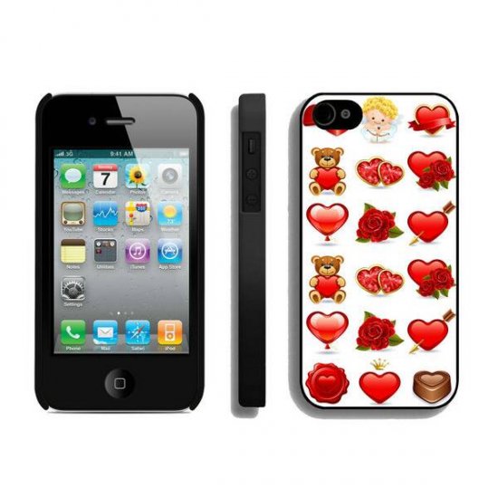 Valentine Cute Bear Love iPhone 4 4S Cases BUE - Click Image to Close